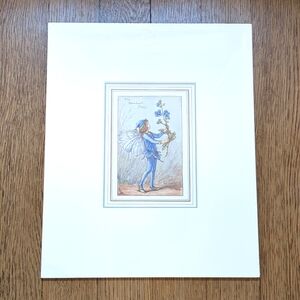 EUC Cicely Mary Barker The Speedwell Fairy VTG Flower Fairy Illustrated Print